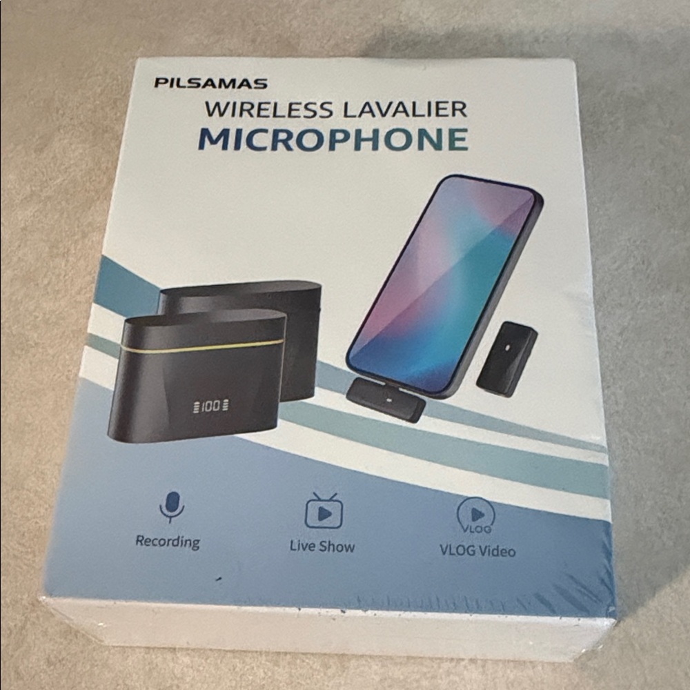 Pilsamas Wireless Lavalier Microphone -